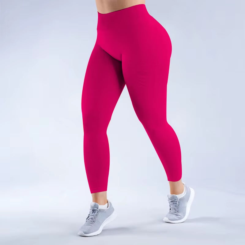 Women'S Anti-Impact Leggings Seamless Yoga Leggings Elastic Tight Hip Fitness Leggings Low Rise Gym Sweatpants